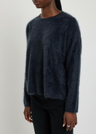 Eileen Fisher Brushed Cashmere Jumper Dark Blue
