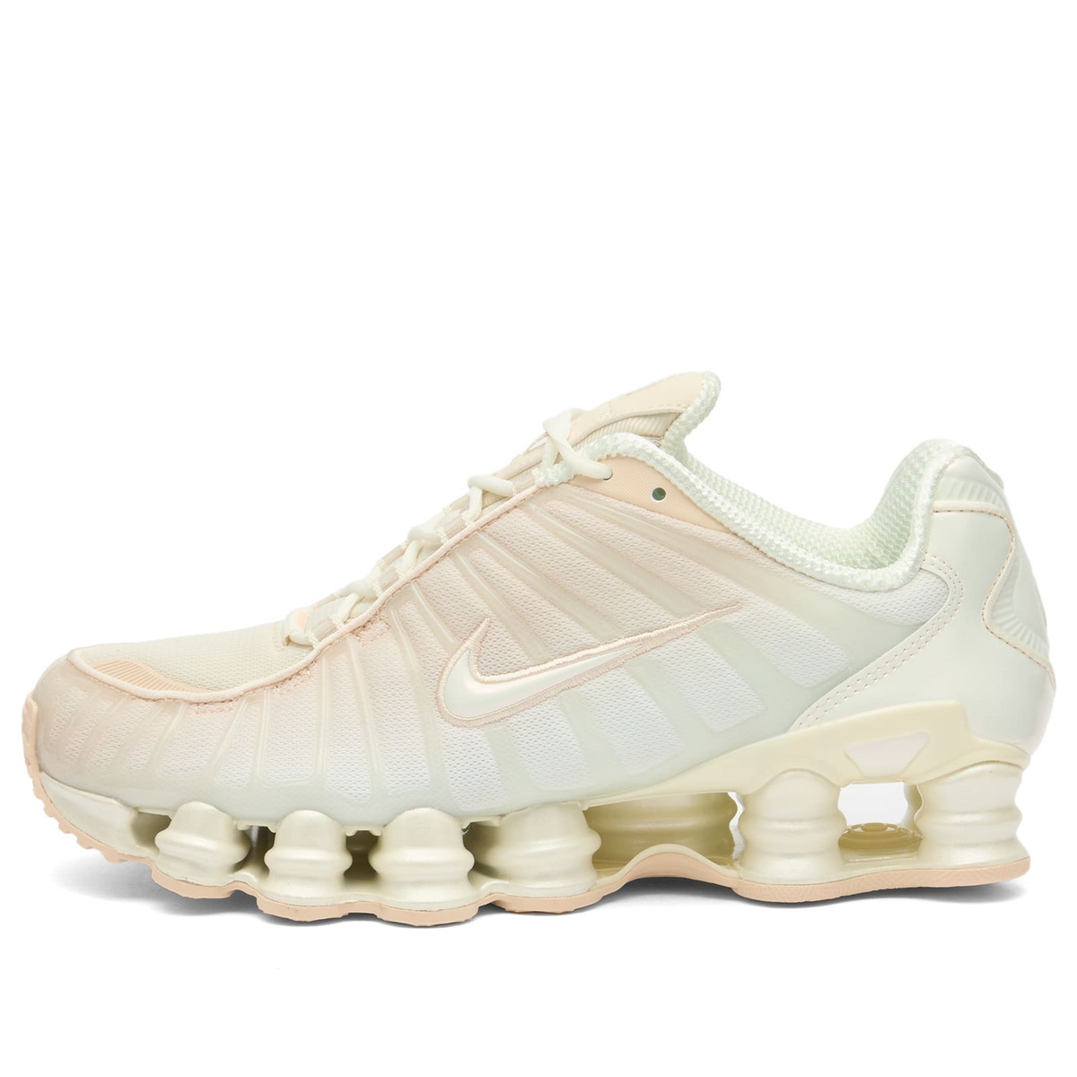 Nike Women's Shox TL ND W Sneaker in Bone/Olive/Silver Nike Nike Women's Shox TL ND W Sneaker in Bone/Olive/Silver Nike