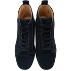 Christian Louboutin Navy Louis Orlato High-Top Sneakers