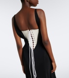 Mugler re/edit Jeu de Paume crêpe gown