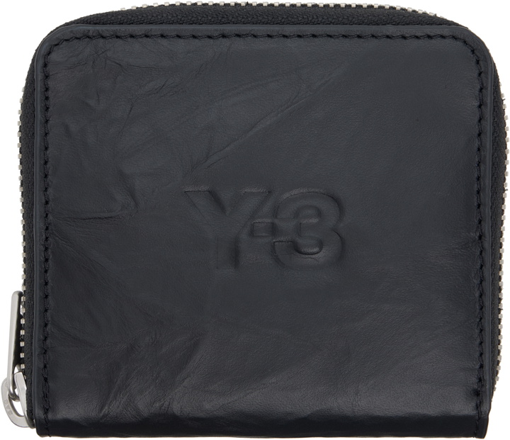 Photo: Y-3 Black Crinkle Leather Wallet