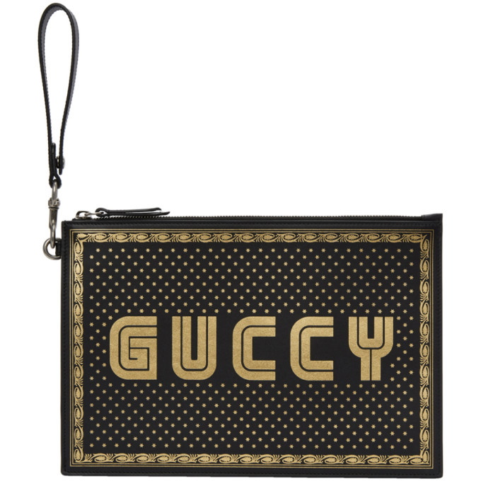 Photo: Gucci Black Sega Guccy Pouch