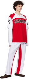 KUSIKOHC Red & White Baseball Long Sleeve T-shirt