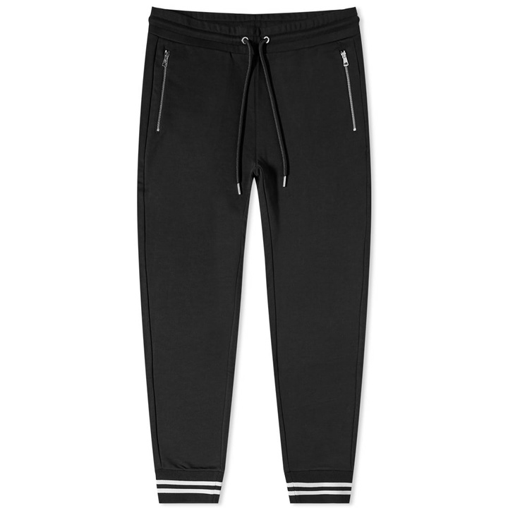 Photo: Moncler Men's Zip Cuffed Sweat Pant in Black