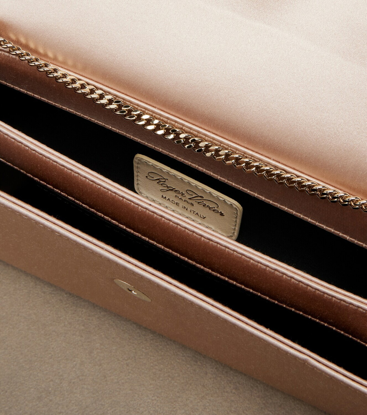 Roger Vivier Efflorescence embellished satin clutch