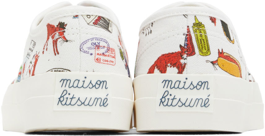 38 maison kitsune × olympia le-tan Maison Kitsuné White Olympia Le-Tan Sneakers Maison Kitsune