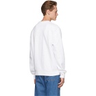 Rag and Bone White Glitch Pullover Sweatshirt