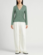 Majestic Filatures Womens Cardigan in Green