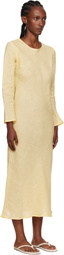 Baserange Yellow Dydine Long Sleeve Maxi Dress