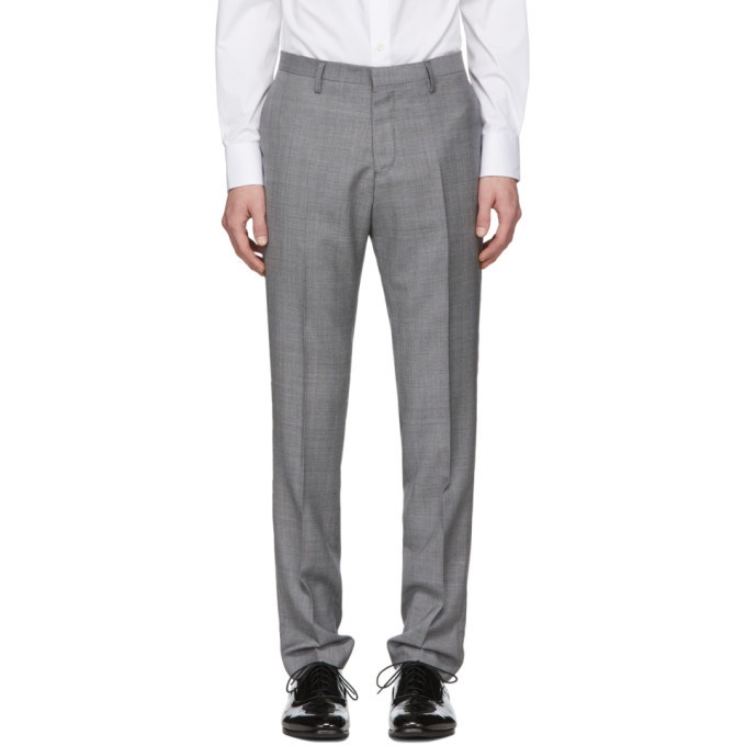 Photo: Tiger of Sweden Grey Wool Todd Trousers