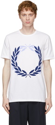 Comme des Garçons Homme Deux White Fred Perry Edition Laurel Wreath T-Shirt