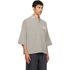 Fear of God ESSENTIALS Gray Cropped Polo