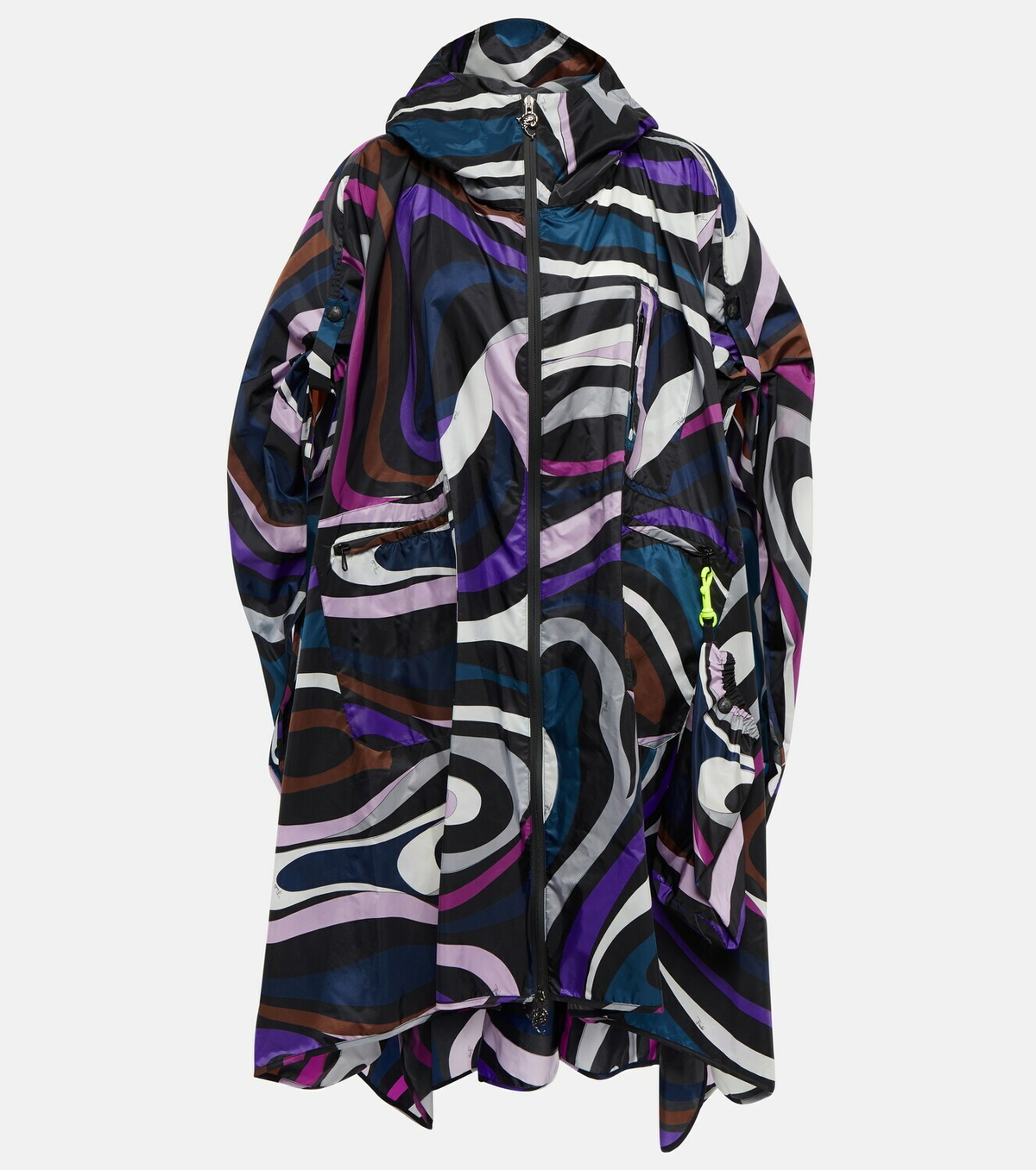 X Fusalp Printed Down Ski Jacket in Black - Pucci