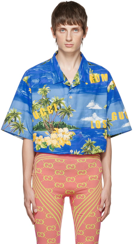 Photo: Gucci Blue Bowling Shirt