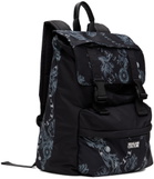 Versace Jeans Couture Black & Gray Iconic Backpack