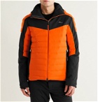Kjus - Sight Line Slim-Fit Two-Tone Quilted Ski Jacket - Orange
