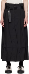 132 5. ISSEY MIYAKE Black Solid Trousers