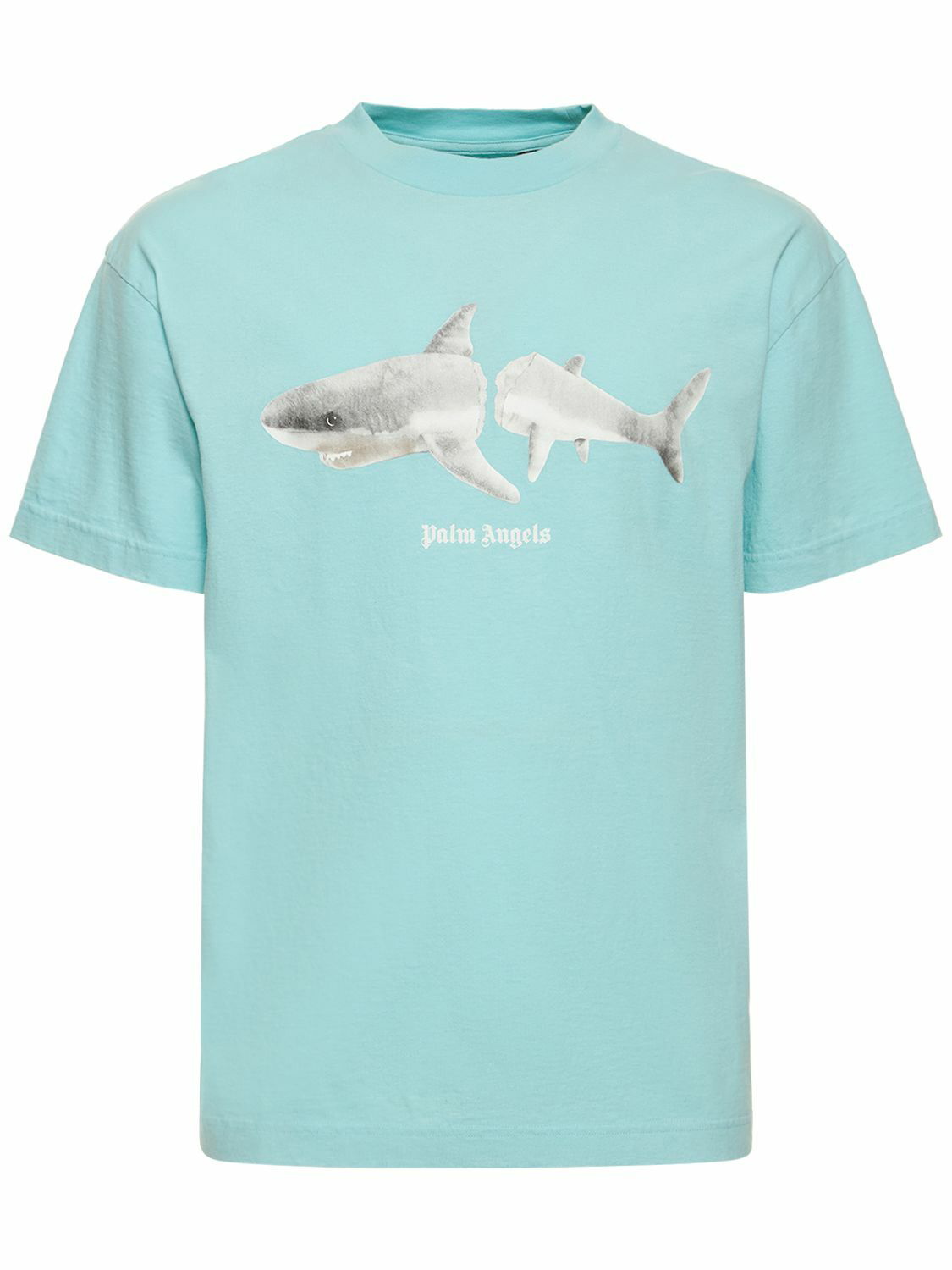 Photo: PALM ANGELS White Shark Classic T-shirt