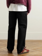 Carhartt WIP - Single Knee Straight-Leg Organic Cotton-Canvas Trousers - Black