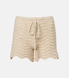 Bananhot Kim crochet cotton-blend shorts