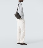 Prada Distressed leather crossbody bag