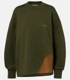 The Attico Oversized cotton jersey sweatshirt