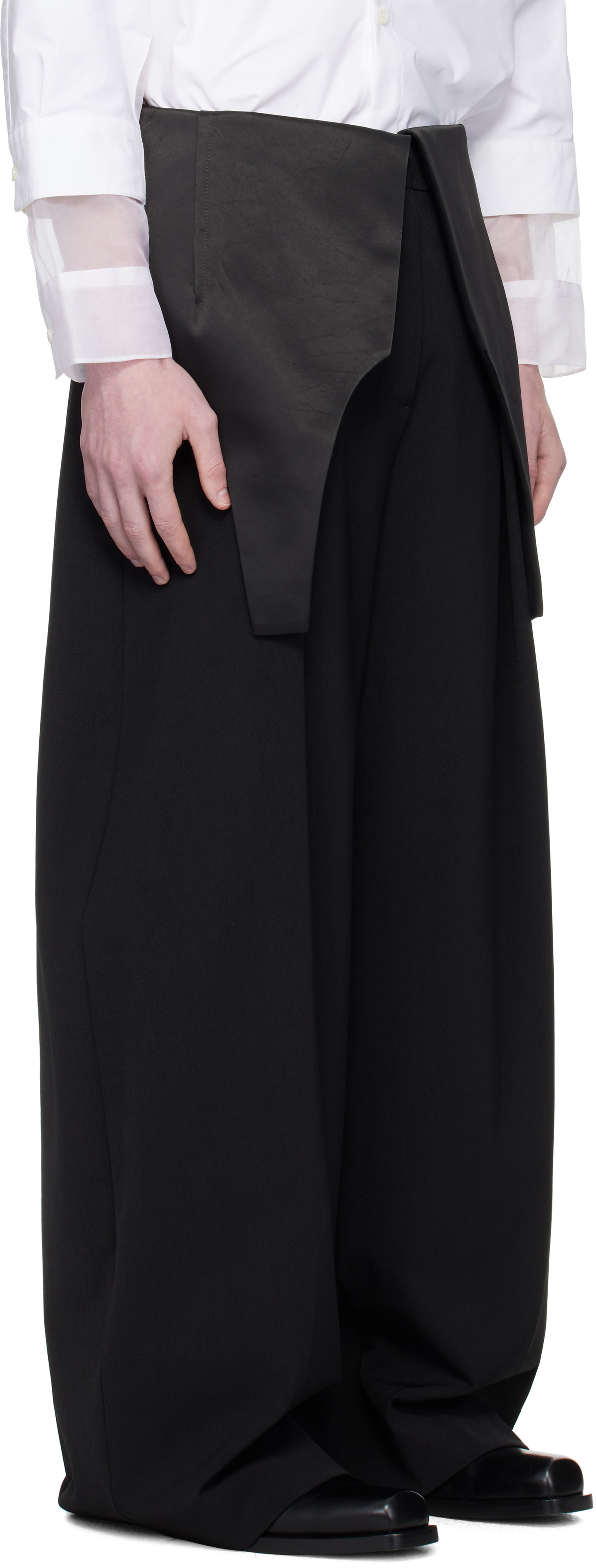 Jean Paul Gaultier Black 'The Bodysuit' Suit Trousers