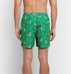 Polo Ralph Lauren - Traveler Mid-Length Printed Swim Shorts - Green