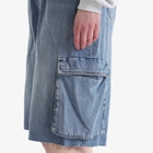 Good American Women's Denim Cargo Short in Indigo