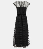 REDValentino Point d’esprit tulle midi dress