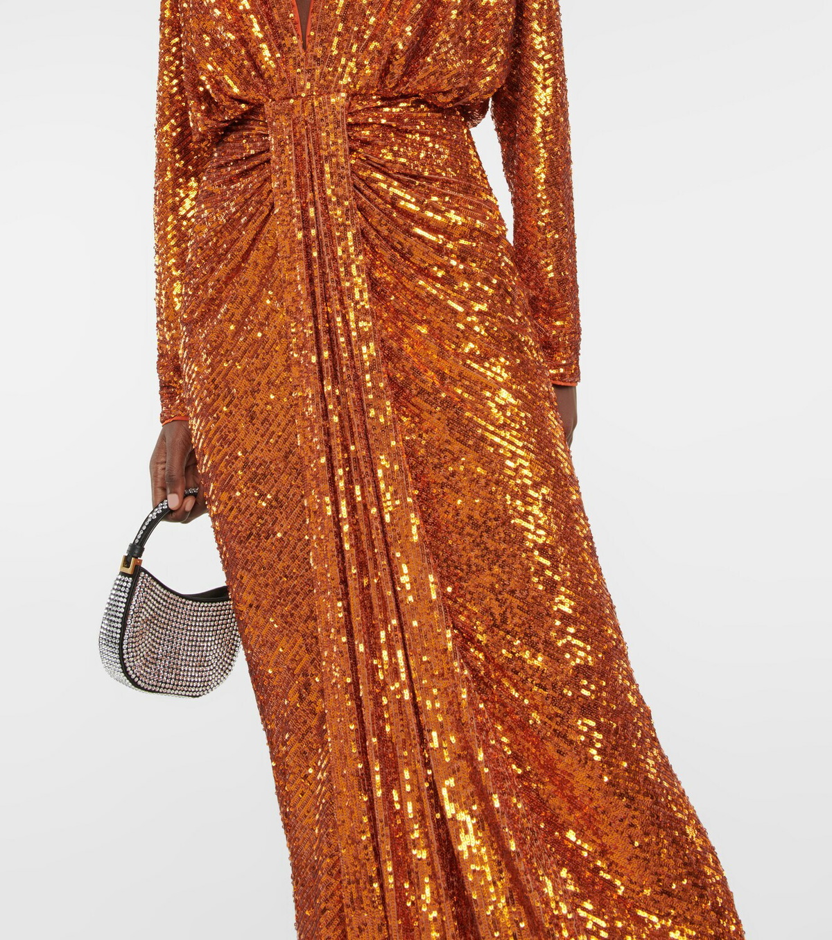 Rasario Draped sequin gown Rasario Rasario Draped sequin gown Rasario
