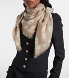 McQueen Skull silk scarf