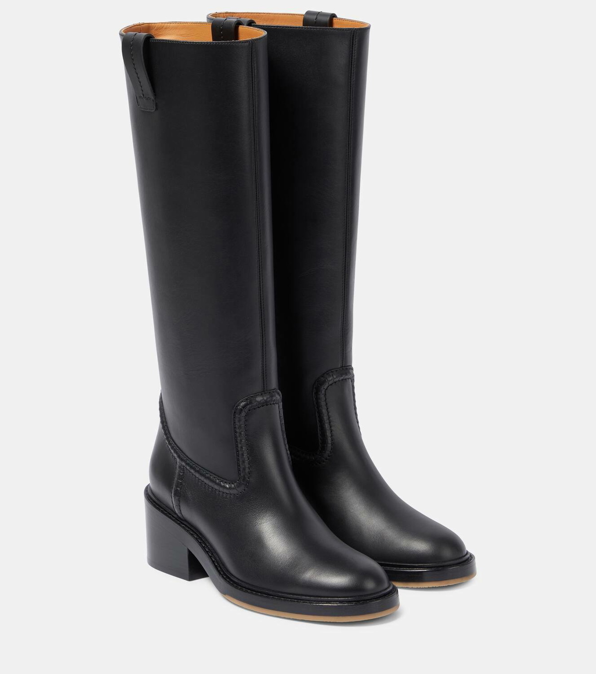 Chloé Mallo leather knee-high boots Chloe
