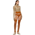 ISA BOULDER SSENSE Exclusive Tan Gloved Mapping Turtleneck