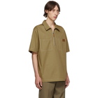 Burberry Tan Twill Street Short Sleeve Shirt