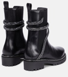 Rene Caovilla Cleo embellished leather Chelsea boots