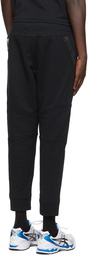 C.P. Company Black Diagonal Raised Utility Lounge Pants