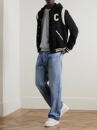 CELINE - Logo-Print Stretch-Cotton Jersey Sweatshirt - Gray