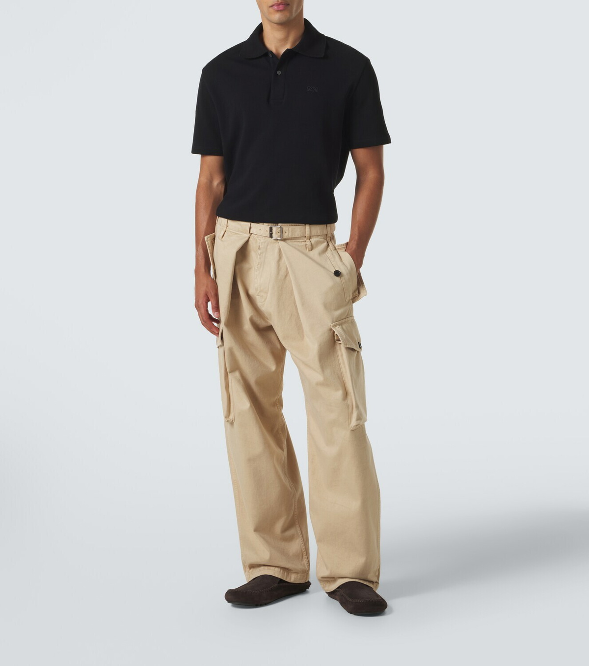 Loewe Double L cotton piqué polo shirt