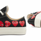 Comme des Garçons Play Men's x Converse Multi Heart Low Sneaker in Black