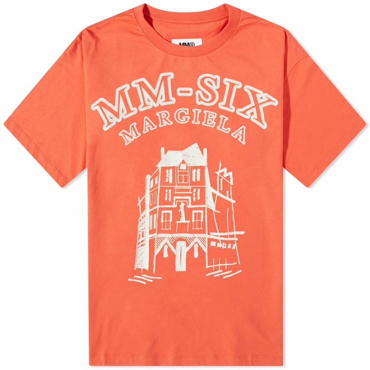 Photo: Maison Margiela Men's MM-Six T-Shirt in Burnt Orange