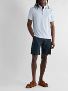 Faherty - Movement Straight-Leg Stretch Organic Cotton and COOLMAX-Blend Chino Shorts - Blue