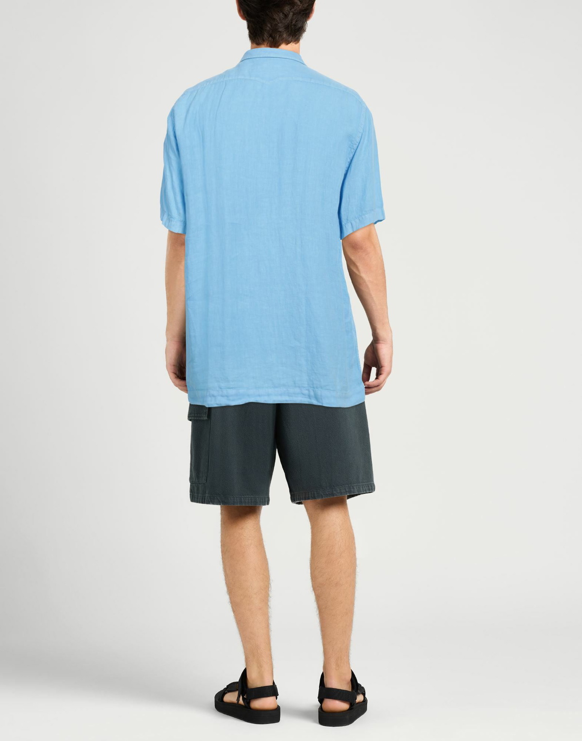 Massimo Alba Mens Shirt Sky in Blue