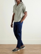 Onia - Vacation Camp-Collar Striped Linen-Blend Shirt - Green