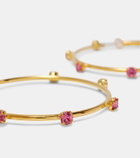 Magda Butrym Embellished gold-plated hoop earrings