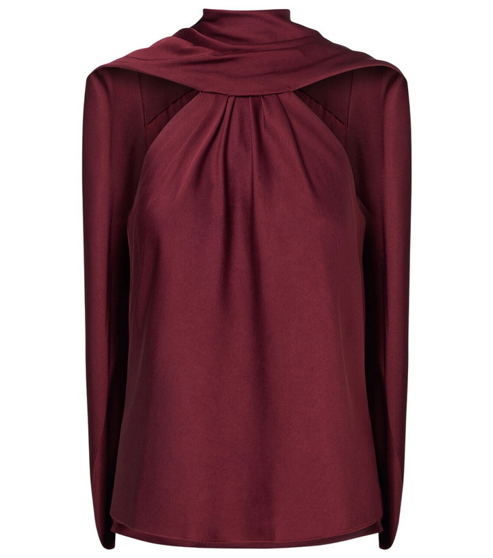 Photo: Simkhai Scarlett caped satin top