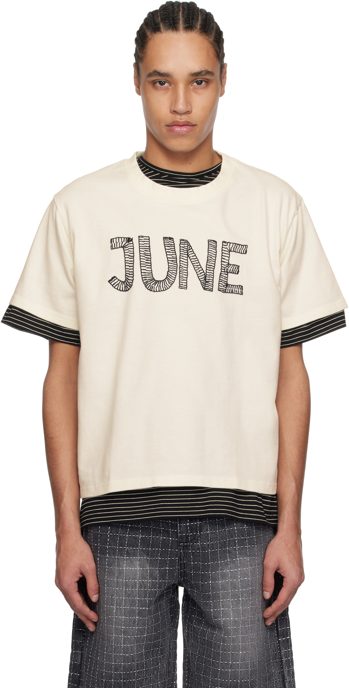 Glass Cypress White 'June' T-shirt