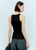 GANNI Soft Cotton Rib Tank Top
