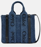 Chloe - Woody Small denim tote bag
