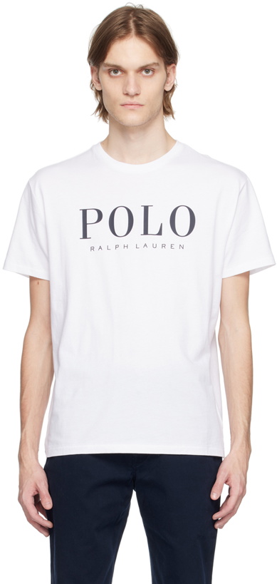 Photo: Polo Ralph Lauren White Printed T-Shirt